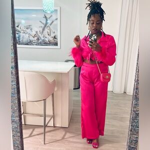 2 - Piece Hot Pink Set Outfit